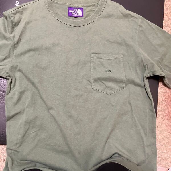 THE NORTH FACE パープルレーベル ポケットTシャツ グリーン