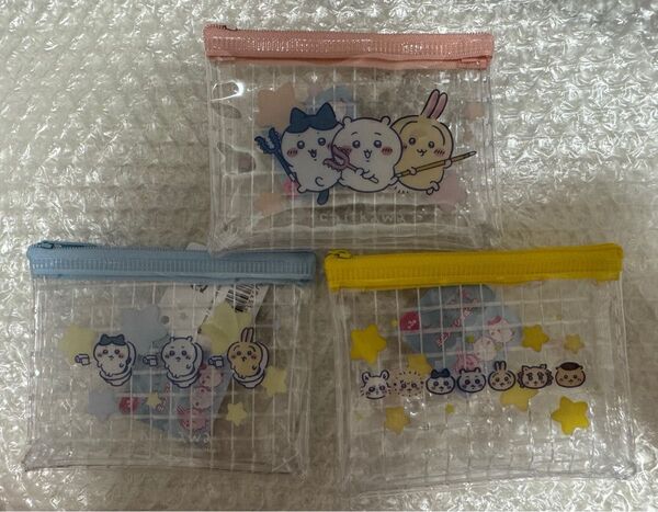 ちいかわ キャンドゥ ミニメッシュポーチ 3種セット 未使用タグ付き