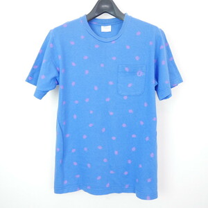 GOODENOUGH グッドイナフ コットン 半袖 ドット 水玉 ポケット TEE Tシャツ カットソー BLUE M