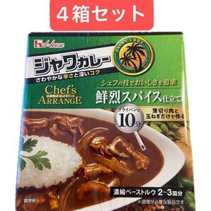 ジャワカレー ハウス食品 シェフズアレンジ 鮮烈スパイス仕立て 100g 4個セット カレールー 時短調理