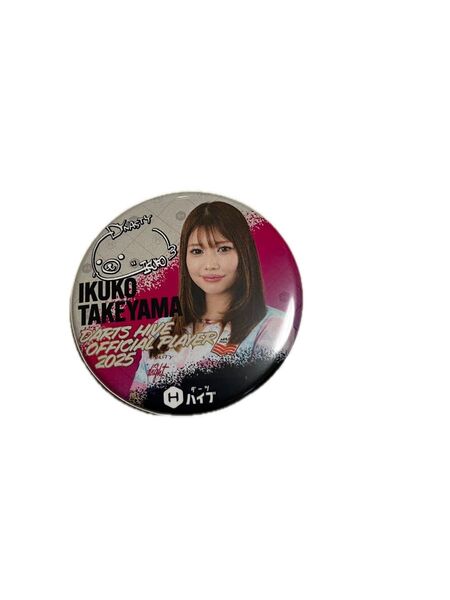 DARTS HIVE OFFICIAL PLAYER 2025 武山郁子 缶バッジ 非売品 店舗限定デザイン