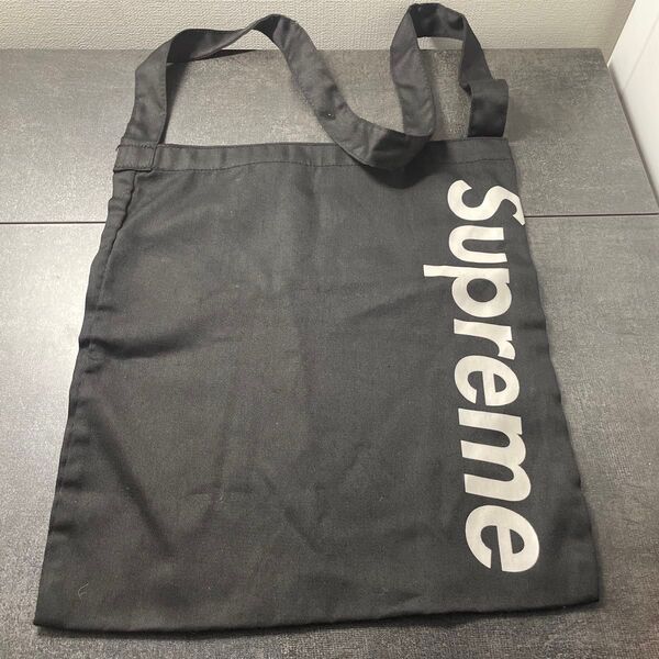 supremeシュプリーム ショルダーバッグ 黒 非売品 トートバッグ エコバッグ マルチバッグ