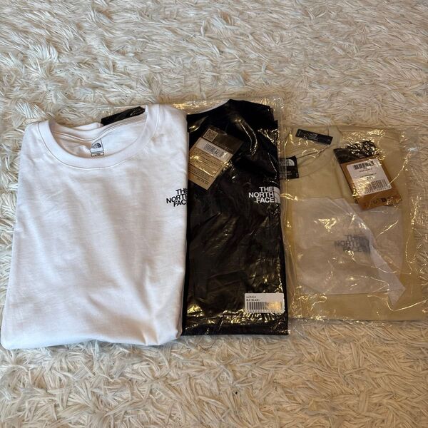 バラ売り可 ノースフェイス Tシャツ 3枚セット 半袖 ホワイト ブラック ベージュ M L
