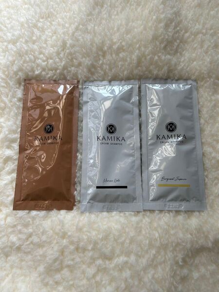 KAMIKAカミカ オールインワンクリームシャンプー お試しパウチ 25g×3種