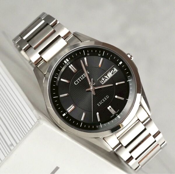 CITIZEN エクシード H100-T021212 電波ソーラー メンズ腕時計 シチズン 稼働品