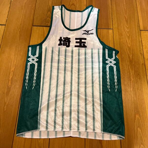 ミズノ MIZUNO 埼玉代表 ユニフォーム ランニングシャツ タンクトップ 駅伝 陸上【中古品】