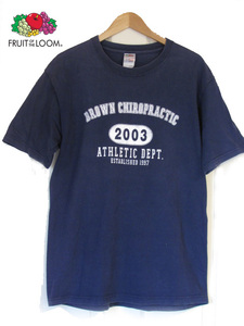 FRUIT OF THE LOOM Vintage Tシャツ ATHLETIC　DEPT.　USAメンズ フルーツオブザルーム ネイビー　L