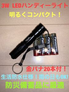 CREE LEDライト LED懐中電灯 150本 金パナ20本付