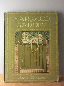  antique * old book / secondhand book / foreign book *KATE GREENAWAY* Kate Gree na way *MARIGOLD GARDEN * picture book 