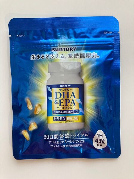 【正規品 未開封)サントリー DHA&EPA プラスビタミン セサミンEX 120粒入