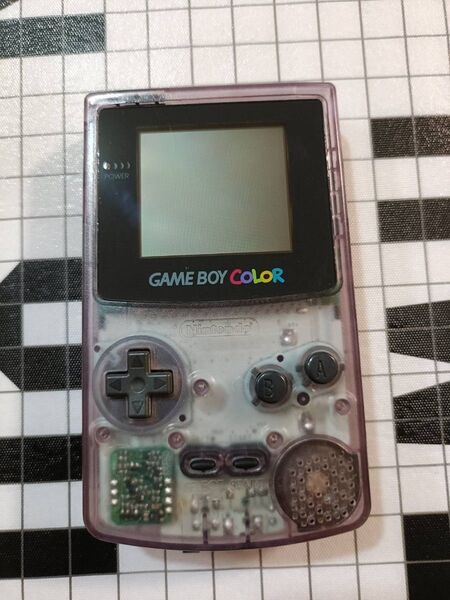 【動作確認済み】ゲームボーイカラー 本体 クリアパープル