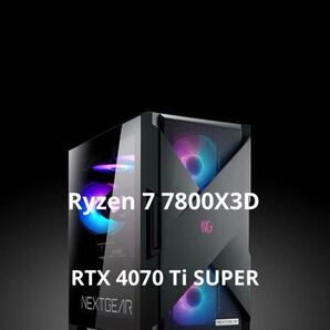 ゲーミングPC MOUSE NEXTGEAR Rtx4070 ti super Windows11 amd7800x3d