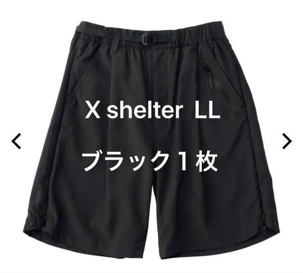 ワークマンX shelter暑熱ショートパンツ 新品ブラックLL 25新作 熱中症対策 ゴルフ ジョギング 水着