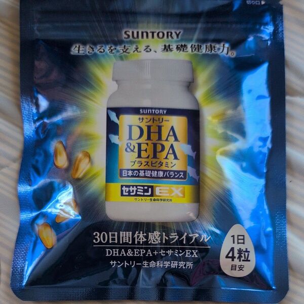 SUNTORY DHA プラスビタミン セサミンEX1日4粒30日分