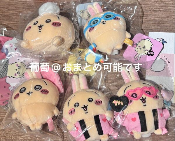 【新品未使用】ちいかわ おしりなぬいぐるみ ゴーグルうさぎ オタ活 うさぎ スッキリ目 マスコット うきわ ノベルティセット