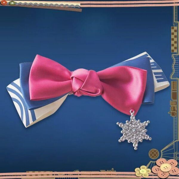 希少! 鬼滅の刃 猗窩座 USJ 限定 リボン ヘアクリップ