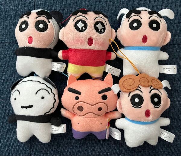 クレヨンしんちゃん マスコット ぬいぐるみ 6種セット