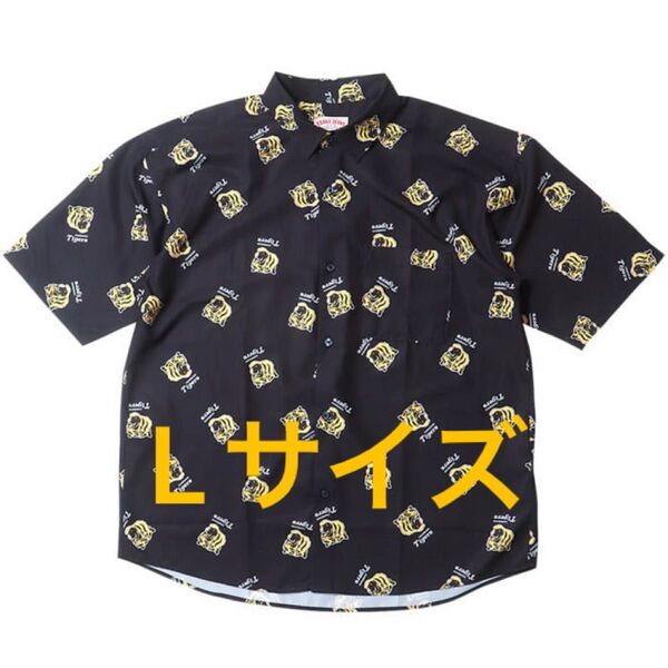 tgsj-021 江坂ジーンズ・阪神タイガース・接触冷感・総柄シャツ・アロハシャツ虎 Lサイズ 新品未使用品