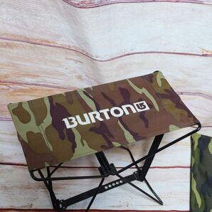 BURTON 迷彩柄 アウトドアチェア 収納バッグ付き 非売品 ノベルティ