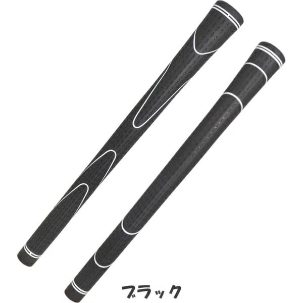 【新品】黒 1本 TPRグリップ ウッド・アイアン用 M60 バックライン無し