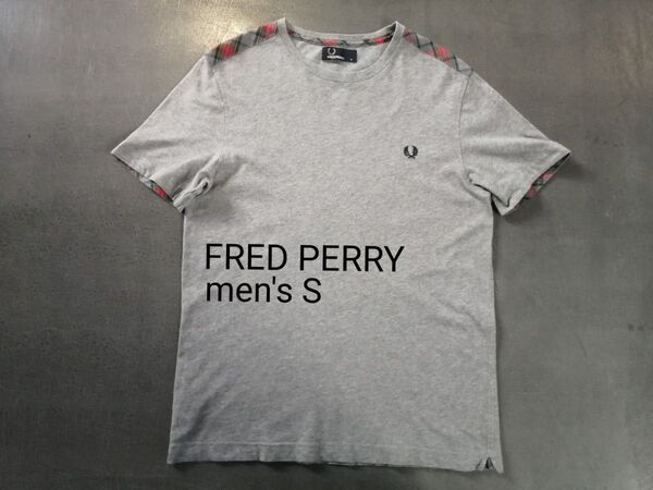 FRED PERRY フレッドペリー 半袖Tシャツ メンズS グレー