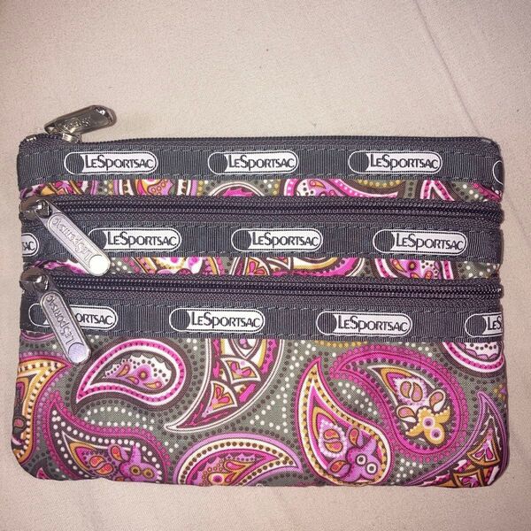 LeSportsac レスポートサック トリプルポーチ ペイズリー柄