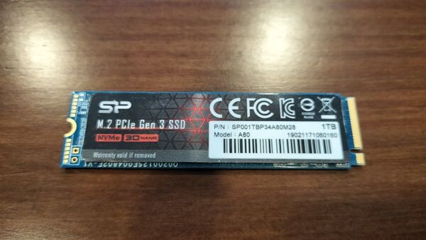 Silicon Power M.2 PCIe Gen 3 SSD 1TB SP001TBP34A80M28