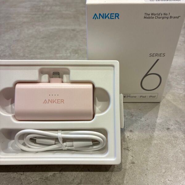 アンカー Anker モバイルバッテリー iPhone ピンク Lightning ライトニング 5000mAh 充電器