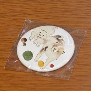 福田美術館 5周年記念 缶バッジ 長沢芦雪 未開封