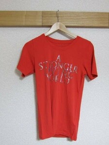 Rat Roen Tシャツ 文字プリント RED 46 73147117 ラットロエン