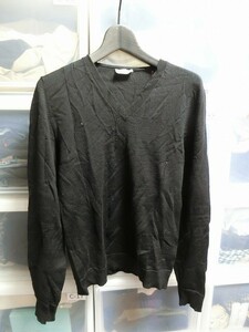 Dior Homme V шея свитер длинный рукав XS черный Эдди период 07 #7E3460850001 Dior Homme 