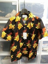 WACKO MARIA HAWAIIAN SHIRT アロハシャツ ハワイアン L ブラックｘオレンジ #20SS-WMS-HI02-SP ワコマリア_画像1