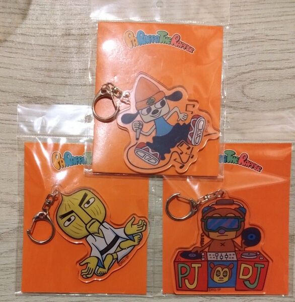 ★訳あり パラッパラッパー アクリルキーホルダー パラッパ タマネギ先生 PJベリー 3種セット