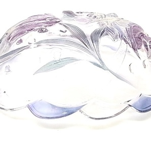 e4322 SOGA ガラス製 ボウル サラダボウル 大鉢 鉢 魚 紫系の画像7