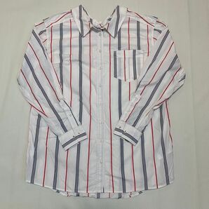 【TOMMY JEANS】トミージーンズ ストライプ 長袖シャツ M オーバーサイズ