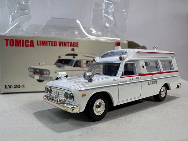 トミーテック LV-20a トヨタ 救急車 FS45V型 玉川消防署ホワイト1/64スケール トミカリミテッドヴィンテージ
