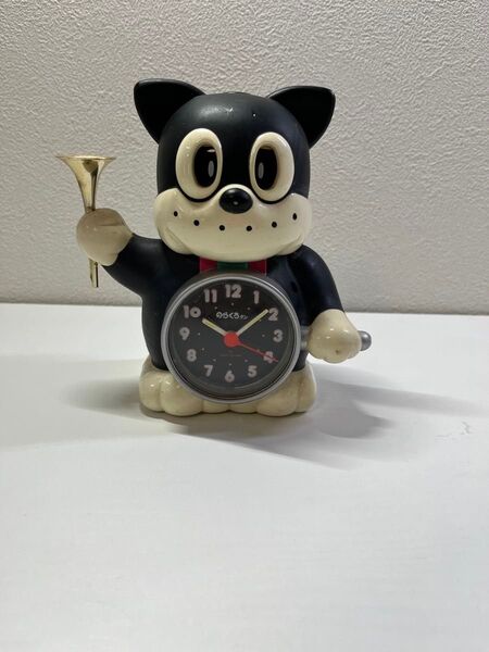 現状品 のらくろクン 目覚まし時計 昭和レトロ ヴィンテージ