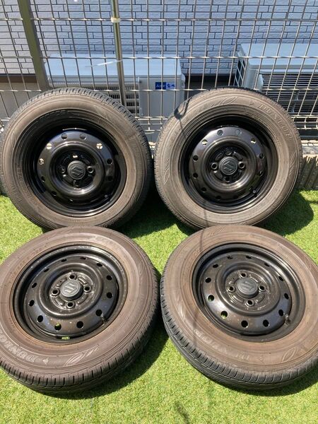 【4本送料込】145/80R13 夏タイヤホイール四本セット 軽自動車に