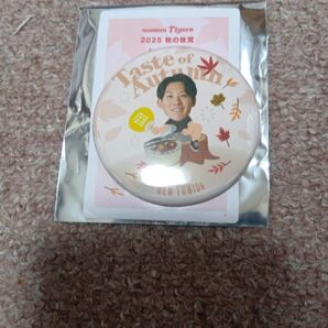 阪神タイガース2025 シークレット 秋の味覚 缶バッチ 富田投手 販売終了