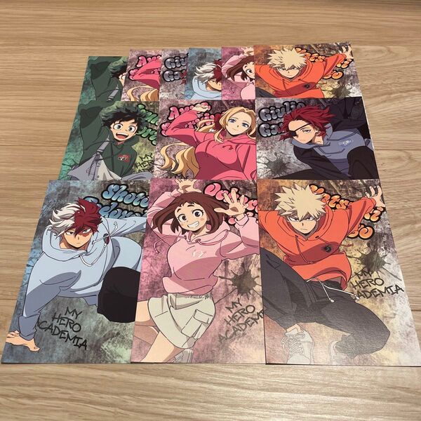 新品☆僕のヒーローアカデミア ヒロアカ 記念フェア 特典 ポストカード 全6種 コンプリートセット 合計12枚