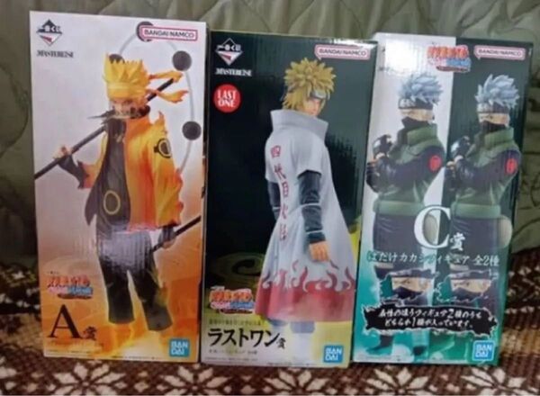 即日発送 一番くじ NARUTO-ナルト- 疾風伝 紡がれる火の意志 A賞 うずまきナルト ラストワン賞 波風ミナト C賞 カカシ
