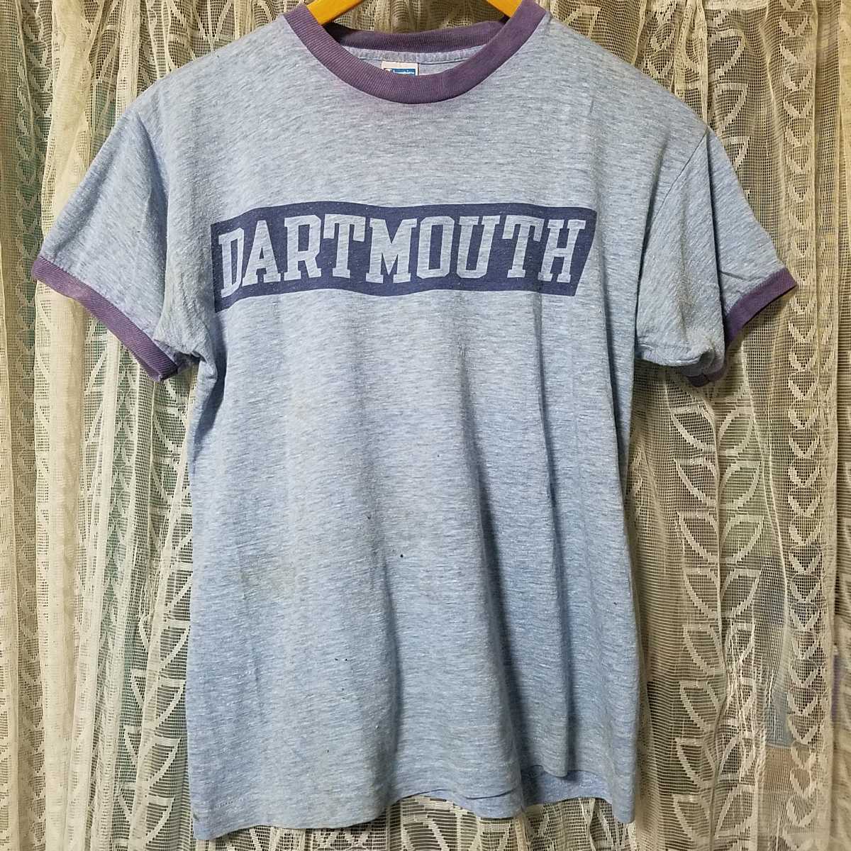 希少 両面&袖プリント 80's チャンピオン フットボールTシャツ SMALL