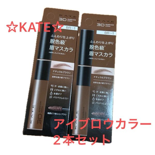 KATE 3DアイブロウカラーZ 6.3g (BR-1 ナチュラルブラウン)×2