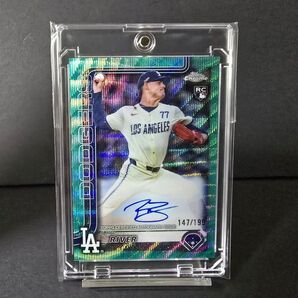topps Chrome River Ryan サイン ドジャース リバー・ライアン アクアレイウェーブリフレクター auto