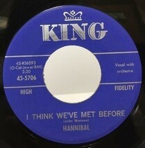 HANNIBAL/I THINK WEVE MET BEFORE シングルレコード_画像1