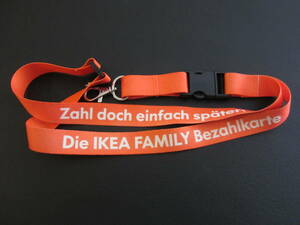 イケア■IKEA■イケアファミリー■ドイツ■Die IKEA FAMILY Bezahlkarte■ネックストラップ■ランヤード