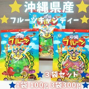 沖縄 お菓子 フルーツキャンディー 100gx3袋 賞味期限 2026/3/13