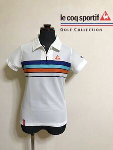 le coq sportif GOLF COLLECTION Smart Fit ルコック ゴルフ ウェア レディース ドライ ポロシャツ サイズM 半袖 白 QGL1866