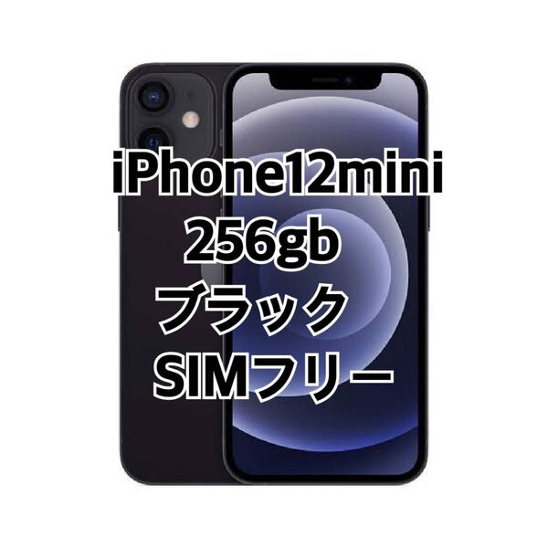 iPhone12 mini 256GB ブラック 黒 simフリー 新品未使用