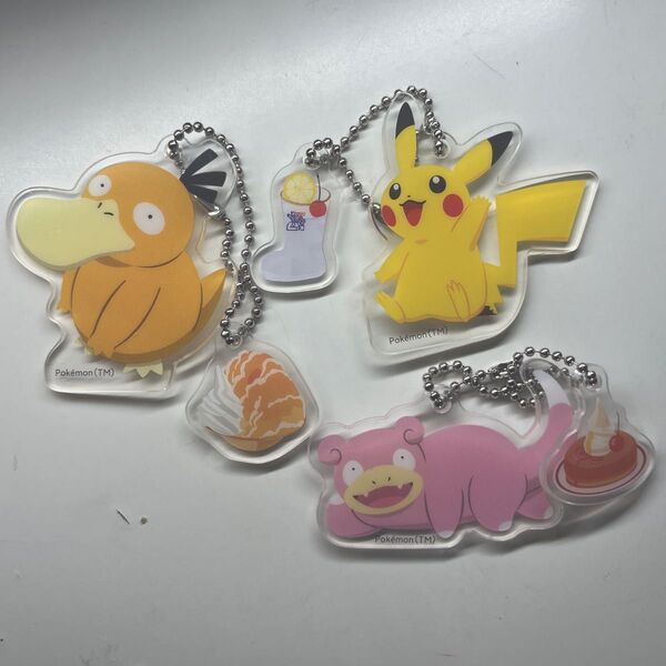 コメダ ポケモン コラボ ヤドン ピカチュウ コダック アクリルキーホルダー